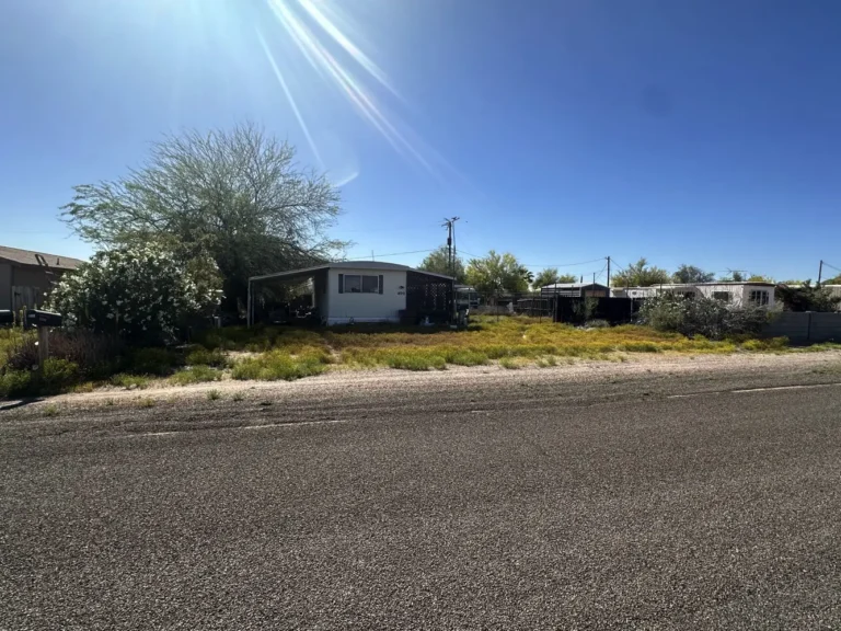 street veto of home uinlandscaped with grass overgrown